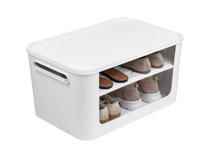 SmartStore Module hylle i hvit med sko i Module 55 liter