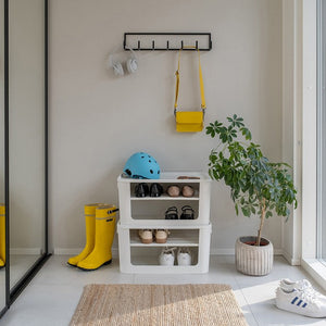 SmartStore Module 55 liter i hvit som nattbord på soverom