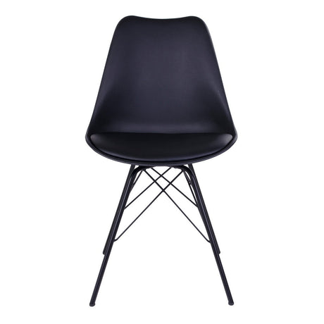 2-pk Oslo spisestol sort