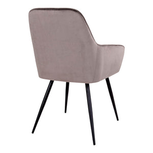 2-pk Harbo spisestol lys brun velur