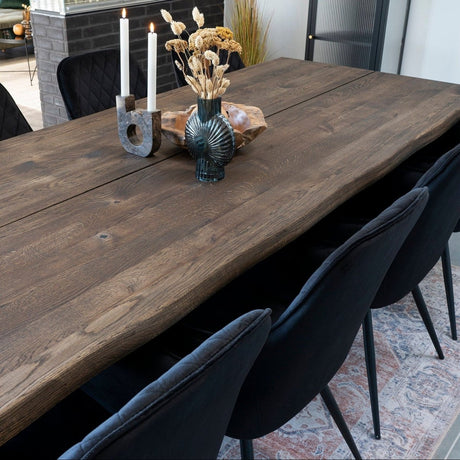 2-pk Harbo spisestol sort velur