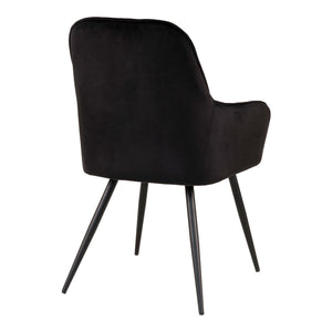 2-pk Harbo spisestol sort velur