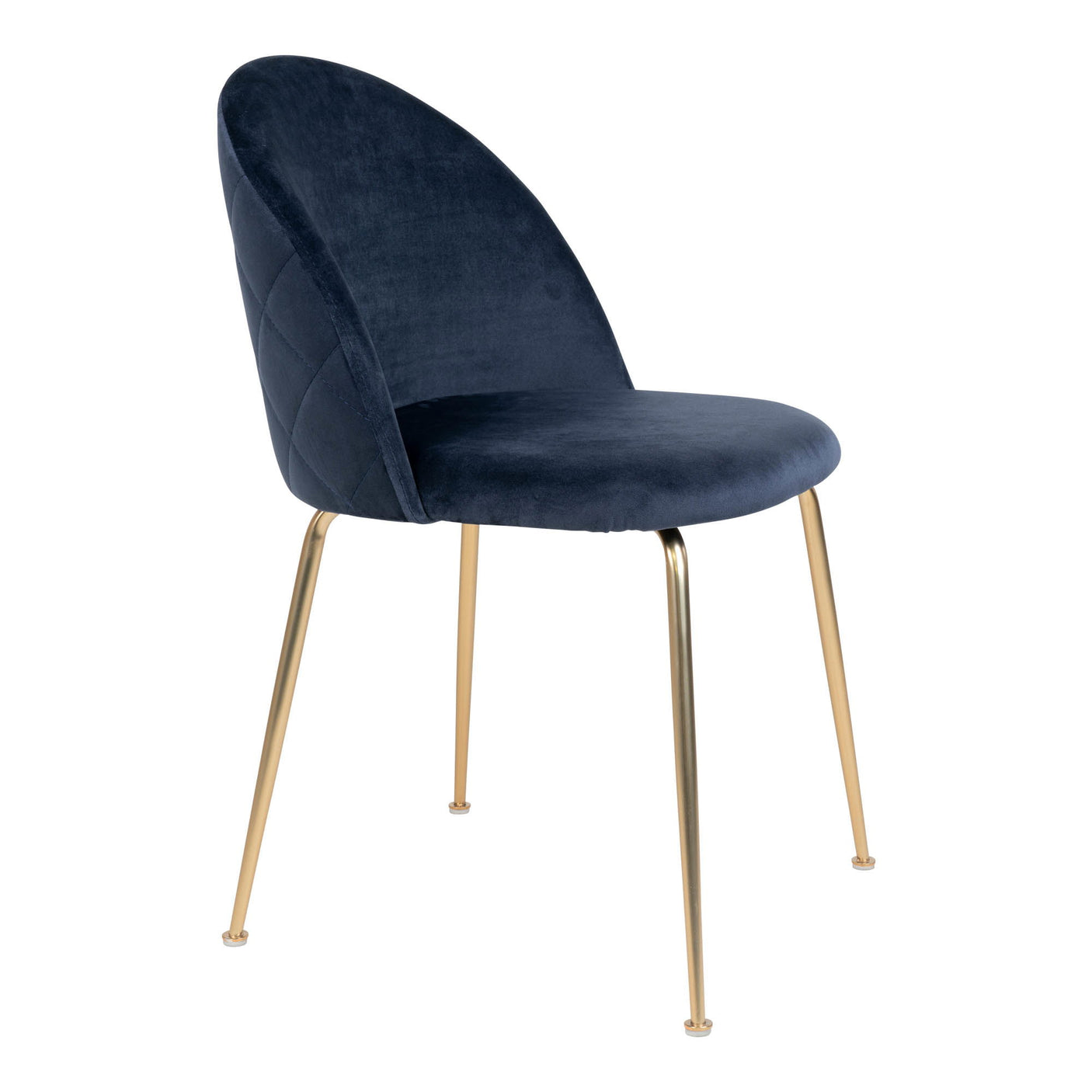2-pk House Nordic Geneve velvet blå spisestol