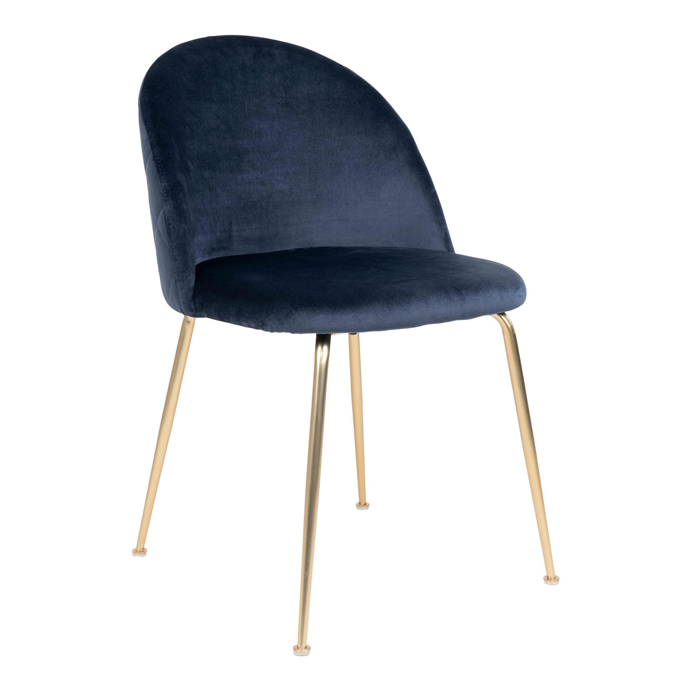 2-pk House Nordic Geneve velvet blå spisestol