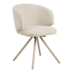 2-pk Fulham dreibar spisestol sand