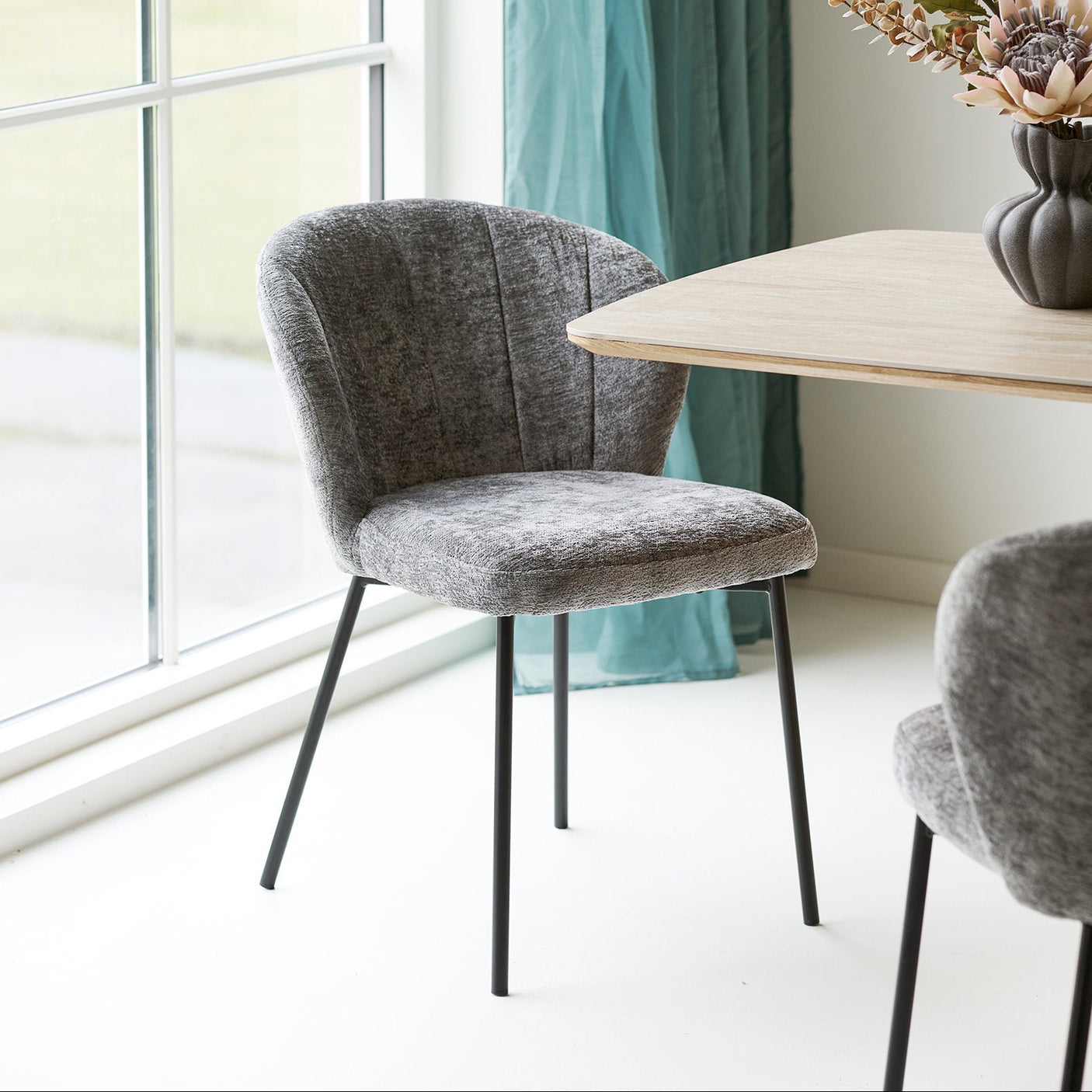 2-pk Roanne spisestol sand