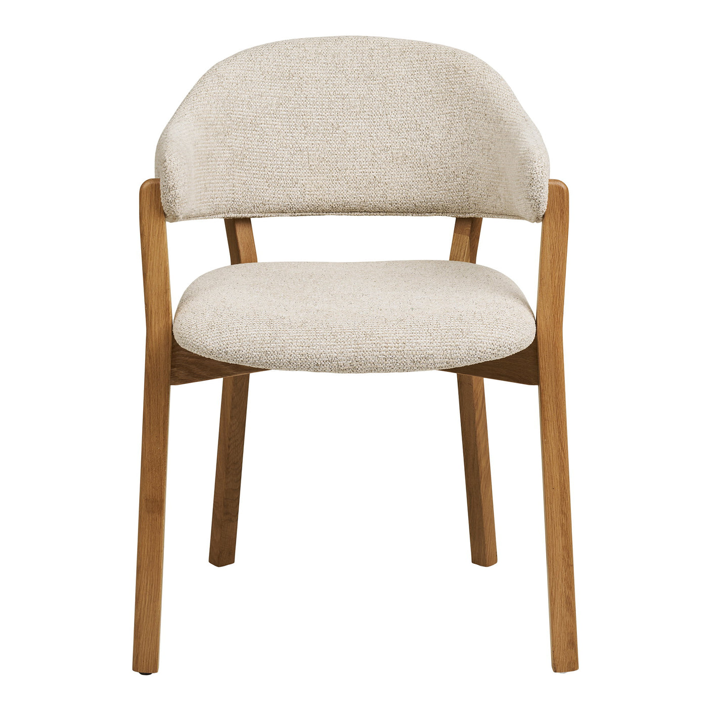 Dunkirk spisestol med armlener natur/beige
