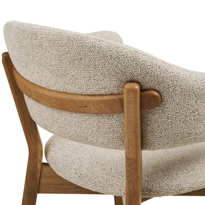 Dunkirk spisestol med armlener natur/beige