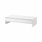 Monitorstativ med skuff vit 50 x 24 x 12,8 cm