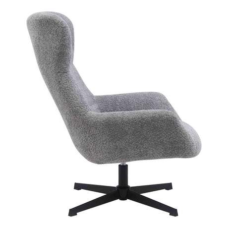 Besica Lounge stol med armlener og svingfunksjon – sideperspektiv