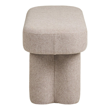 Weston benk i sandfarget sett ovenfra – minimalistisk design