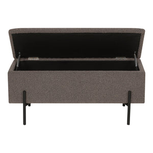 House Nordic Watford benk med oppbevaring, boulcé brun 95 x 36,5 x 34 cm