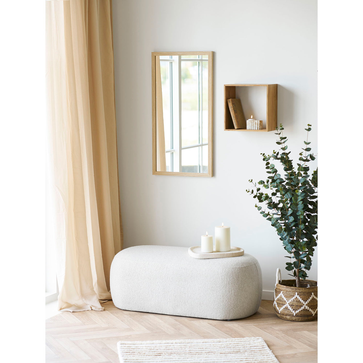 House Nordic Blossomville benk, sand