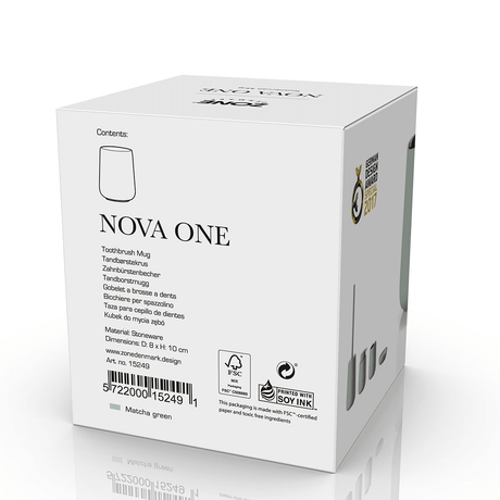 Tannbørsteholder Nova One Matcha Green 10 cm - Lindas Dekor