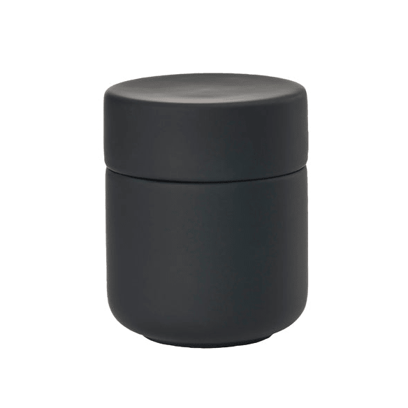 Krukke med lokk Ume sort 10 cm - Lindas Dekor