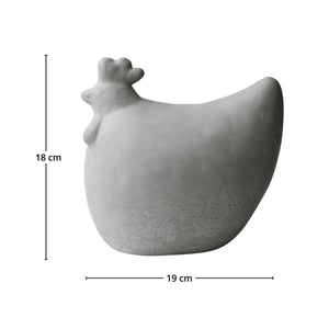 DBKD Concrete Hen 18 cm påskepynt - Lindas Dekor