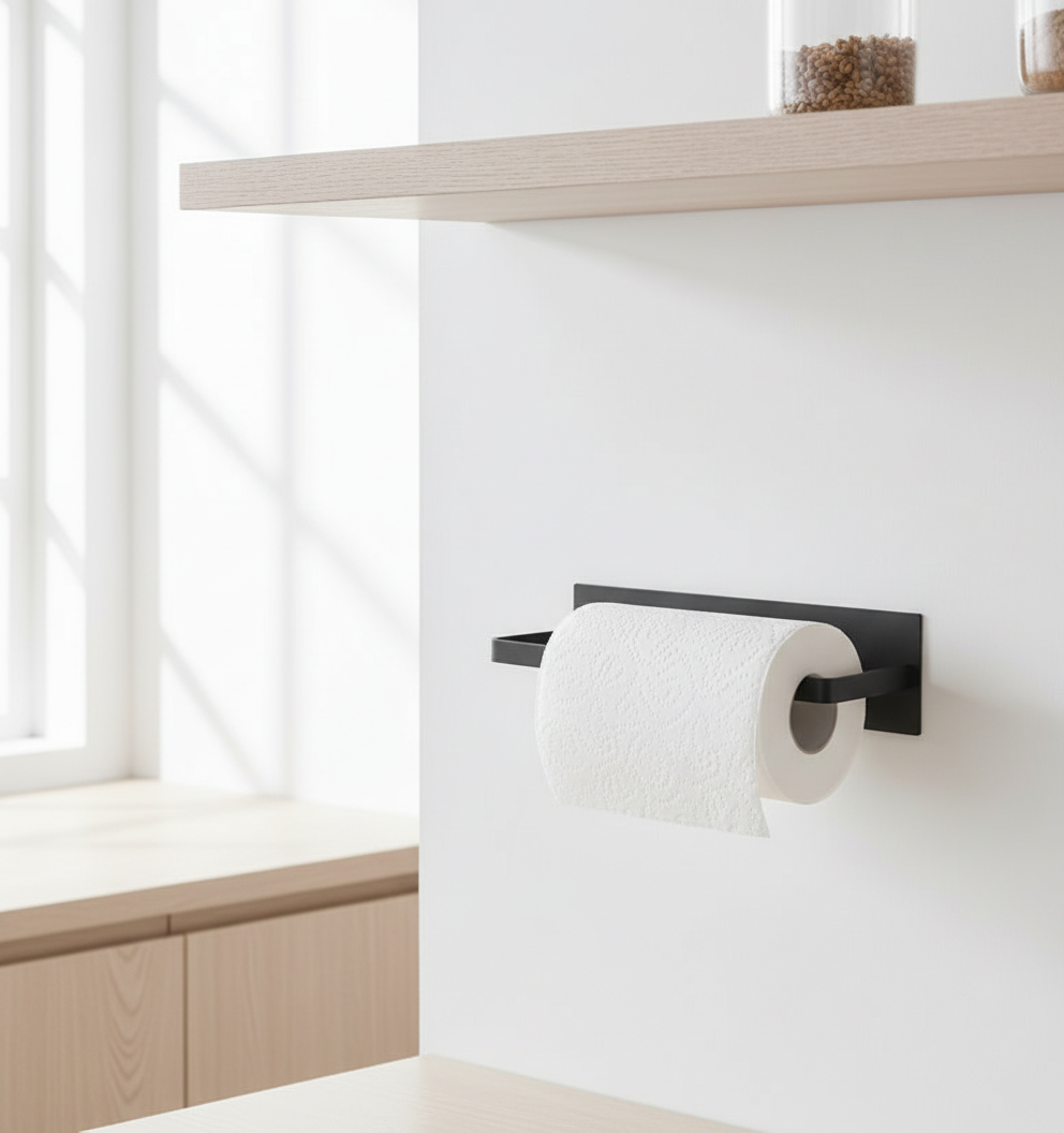 Selvklebende tørkerullholder til vegg