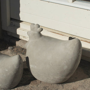 2 - pk DBKD Concrete Hen 14 cm + 18 cm påskepynt - Lindas Dekor