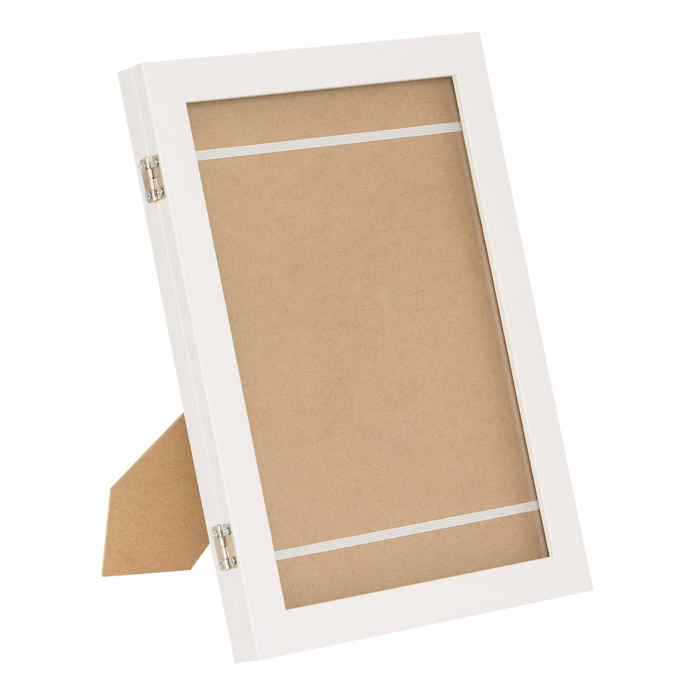 Dessy tegneramme i hvit 23,8 x 32,6 cm sett på skrå 