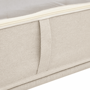 Oppbevaringsboks under seng med hjul beige 66 x 60 cm - Lindas Dekor Oppbevaringsboks