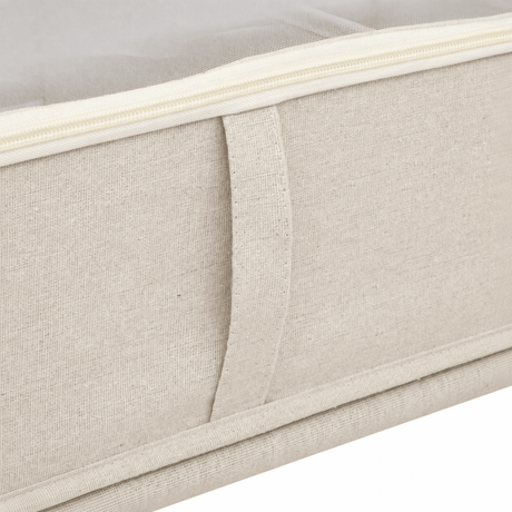 Oppbevaringsboks under seng med hjul beige 66 x 60 cm - Lindas Dekor Oppbevaringsboks