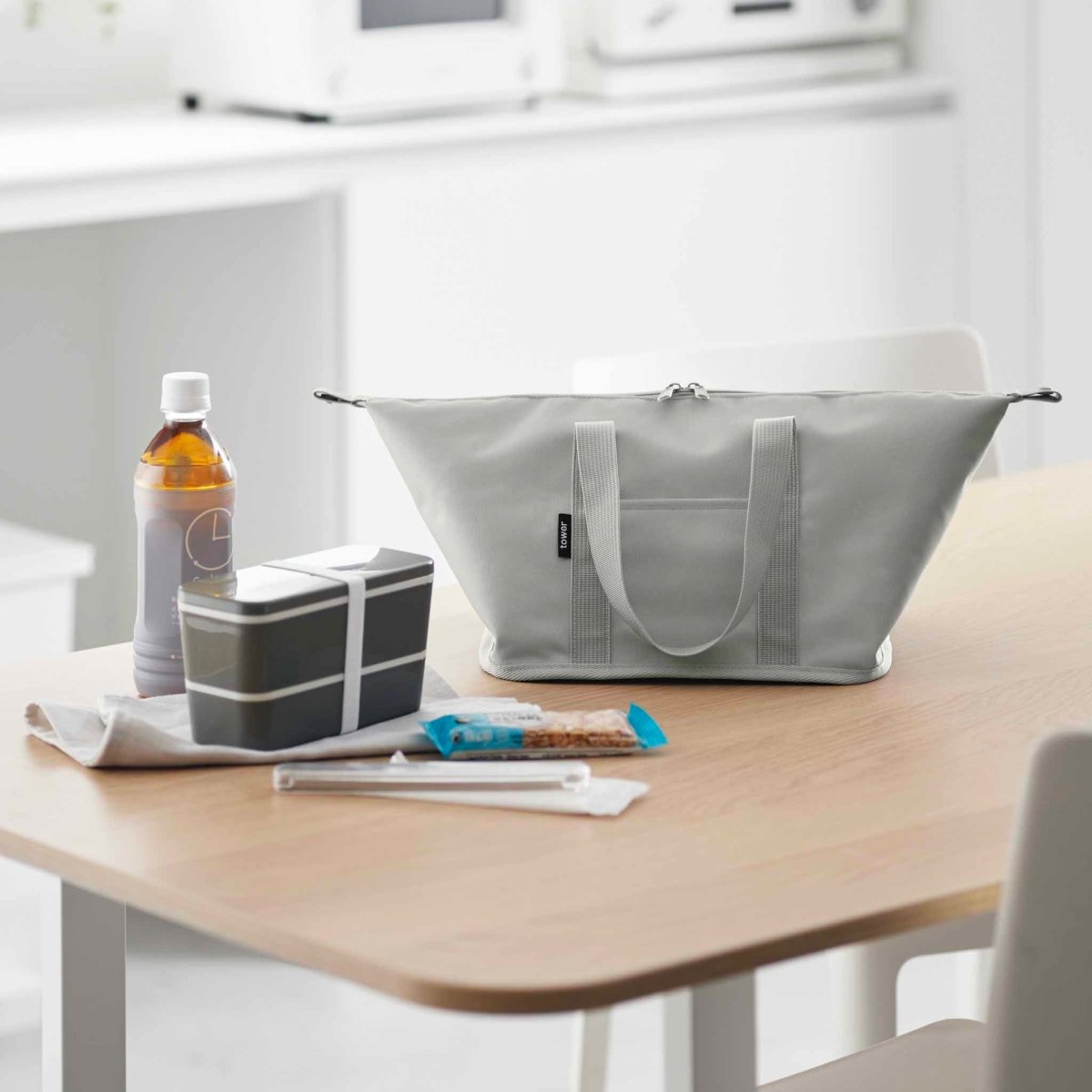 Kjølebag grå sammenleggbar 51 x 18 cm - Lindas Dekor