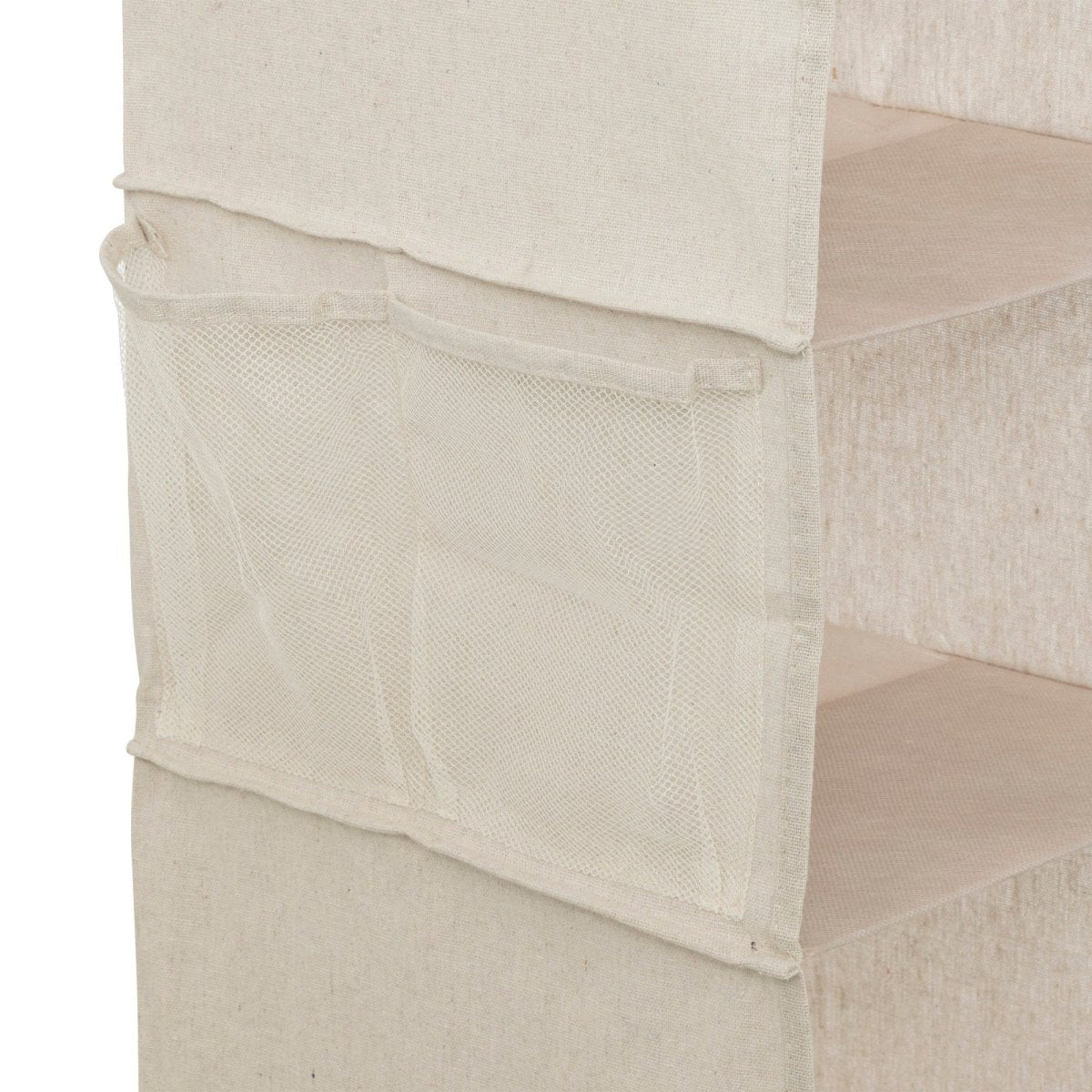 Hengende oppbevaring Dressy+ 6 rom beige, nærbilde av rommene