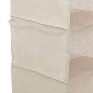 Hengende oppbevaring Dressy+ 6 rom beige, nærbilde av rommene