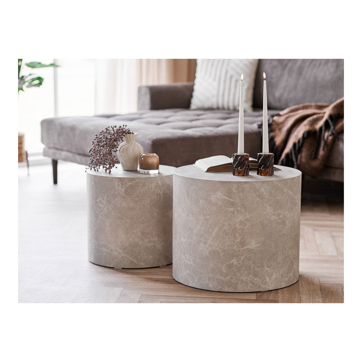 2-pk House Nordic Prague sofabord rund