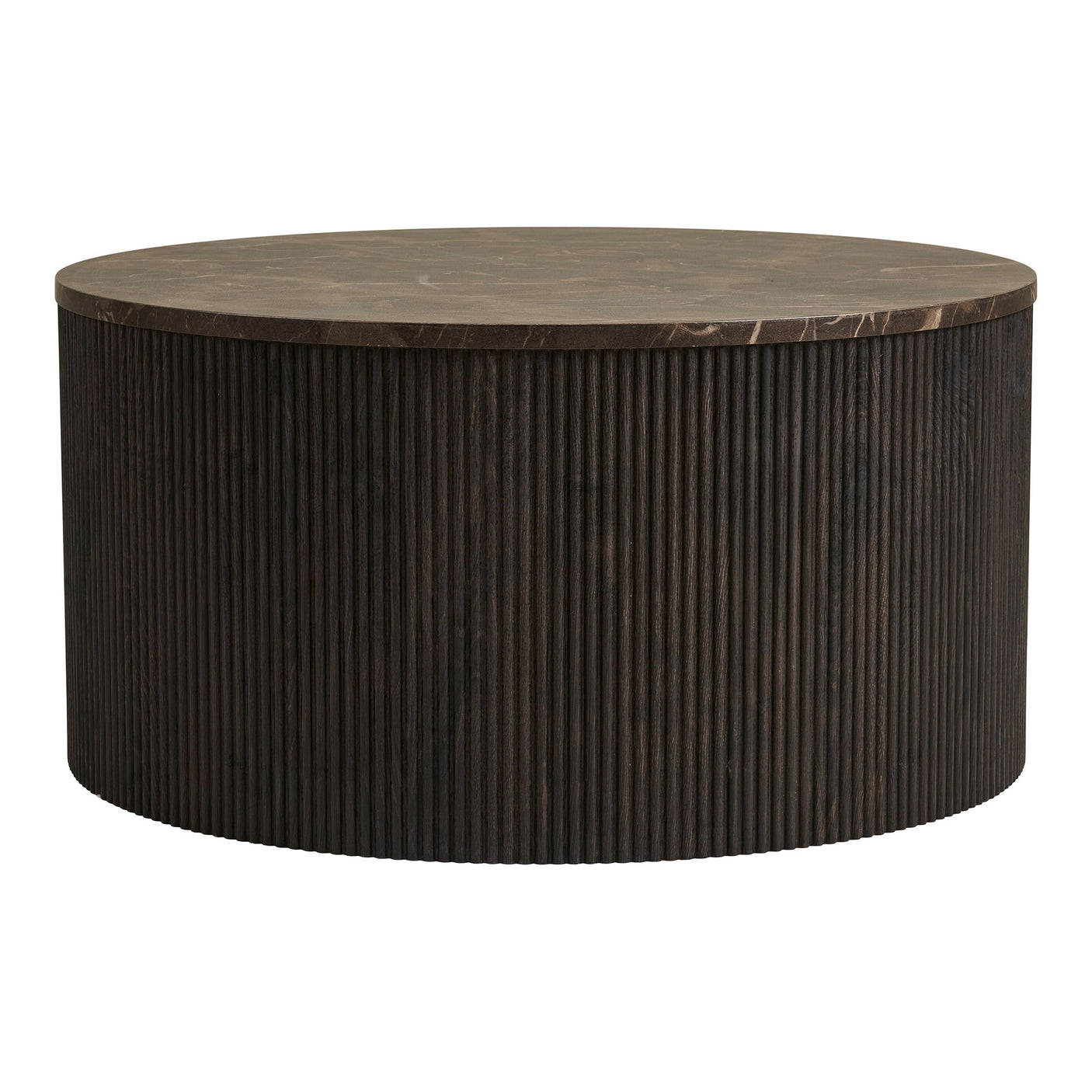 House Nordic Rota sofabord rund, mørk brun ø80 cm