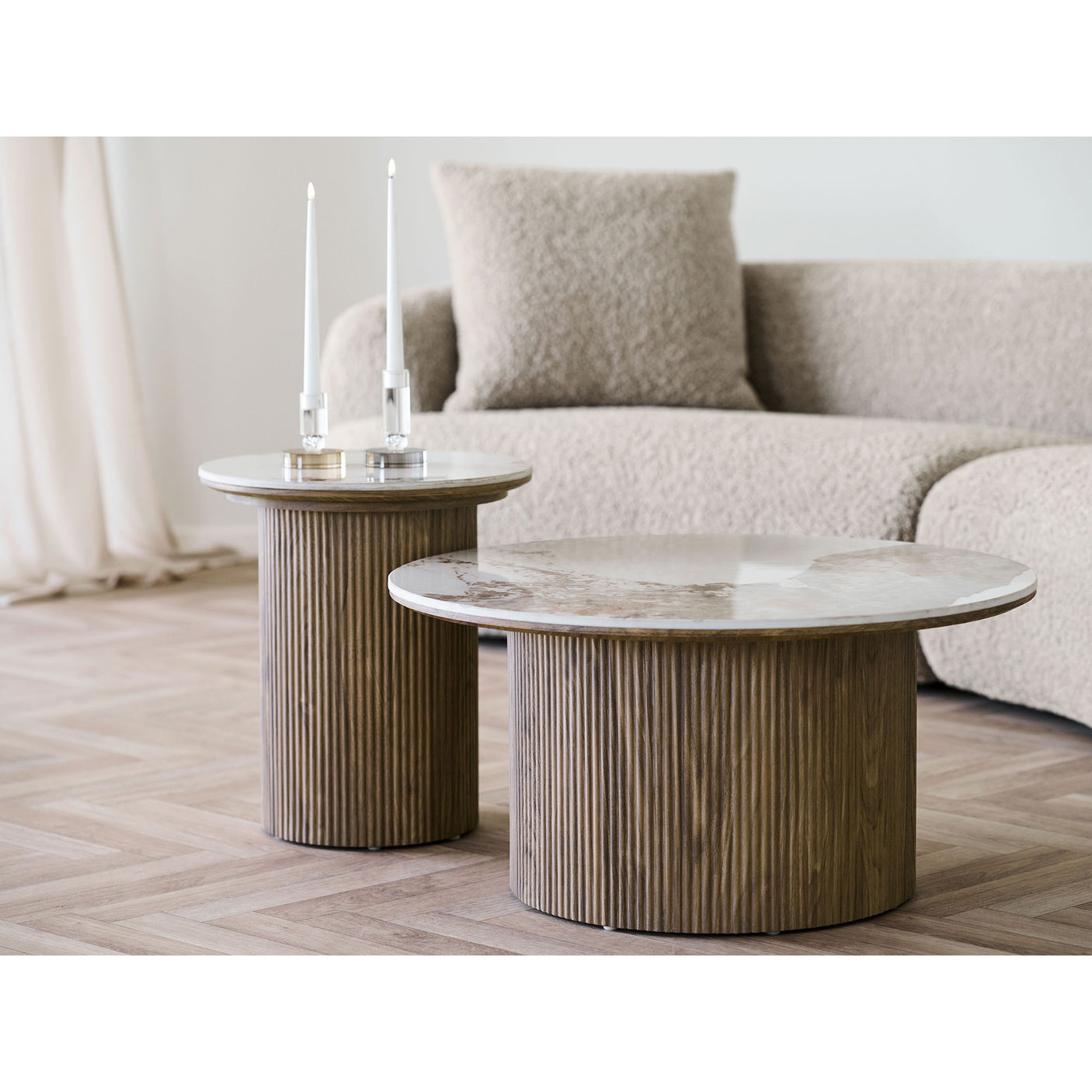 House Nordic Athens sofabord ø80 cm