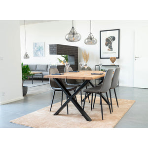 Toulon matbord i naturlig ek 140 cm