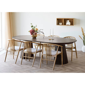 House Nordic Osaka spisebord smoked oak veneer, uttrekkbart 120-240 cm