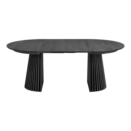 Osaka spisebord uttrekkbar sort eikefiner 120–200 cm - Lindas Dekor