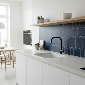 Mathilde Mørkeblå selvklebende fliser