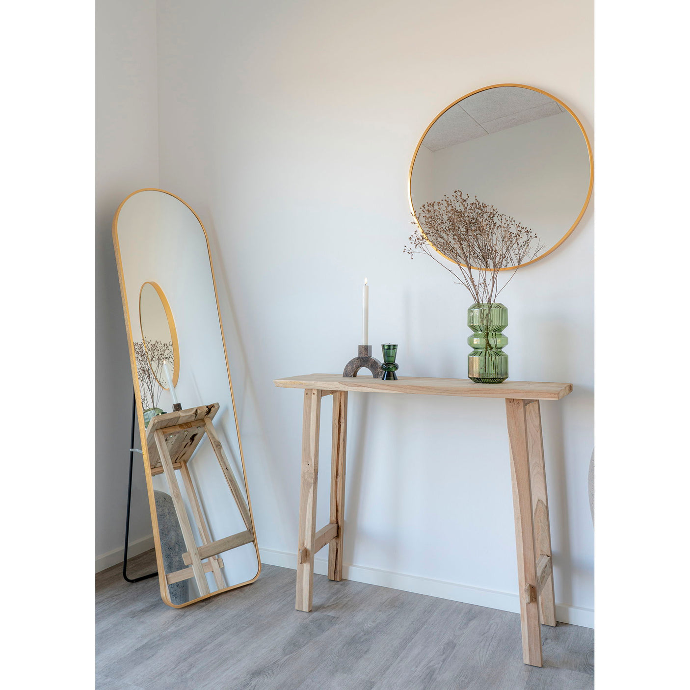 House Nordic Girona konsollbord teak 90 x 30 x 80 cm