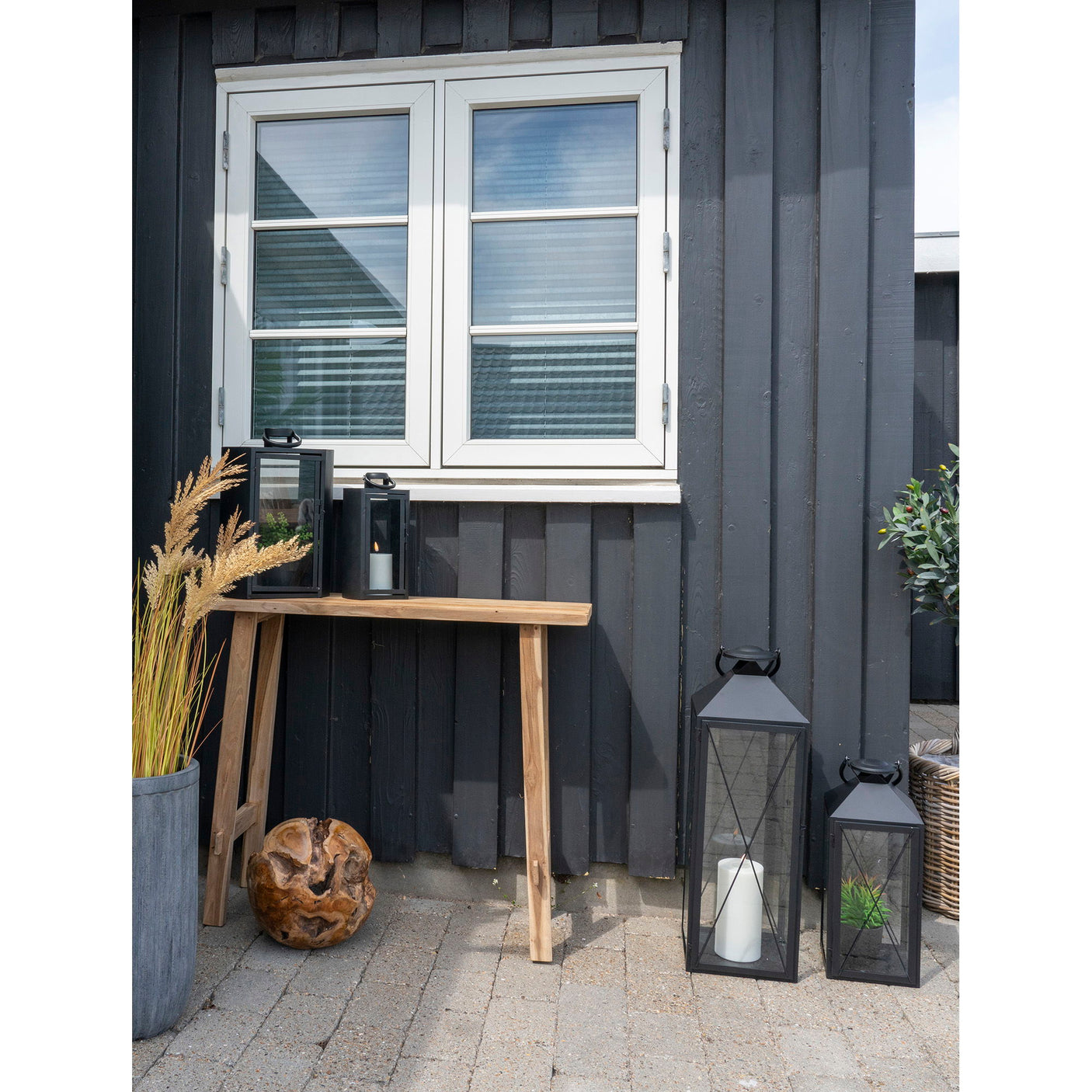 House Nordic Girona konsollbord teak 90 x 30 x 80 cm