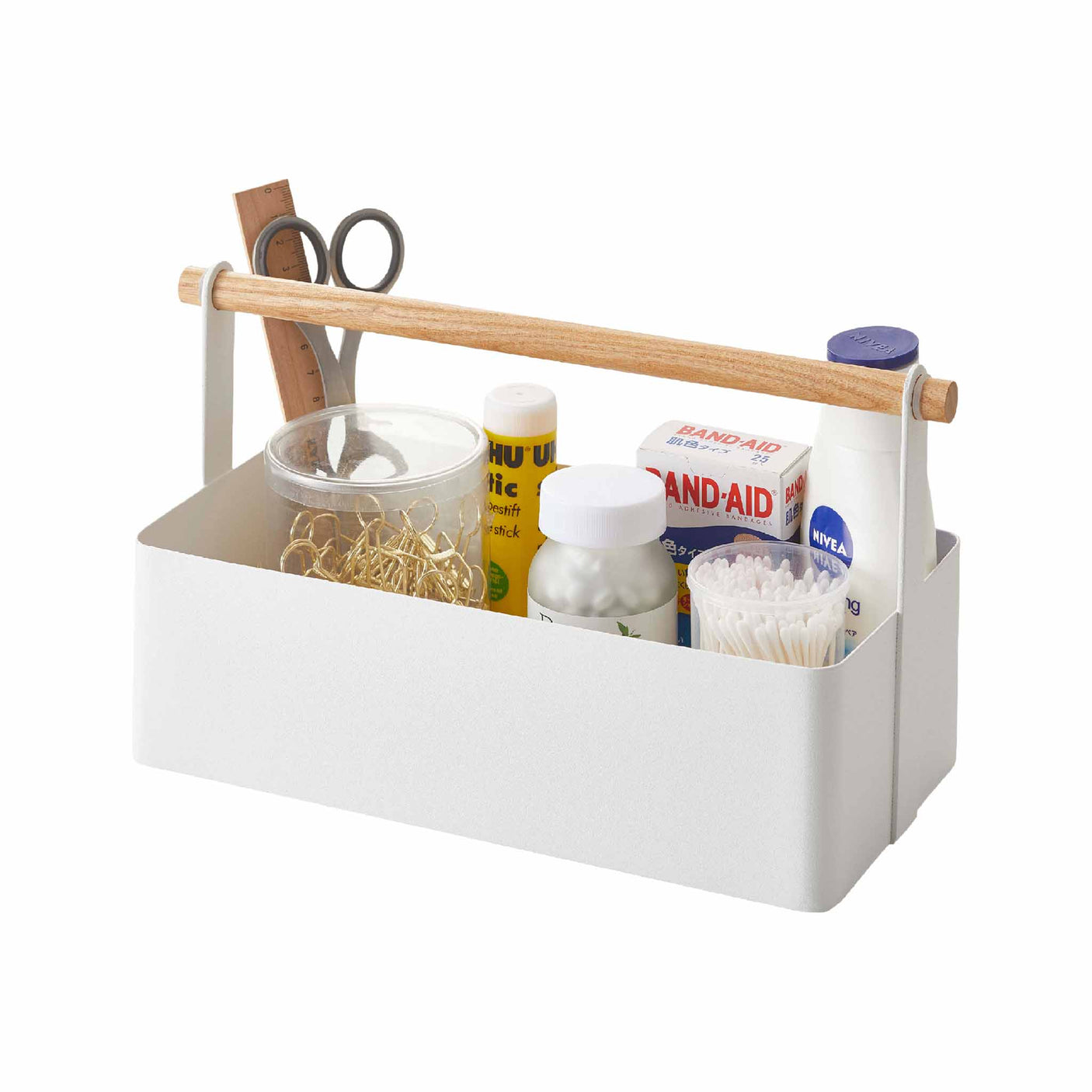 oppbevaringsboks brukt til kontorrekvisita