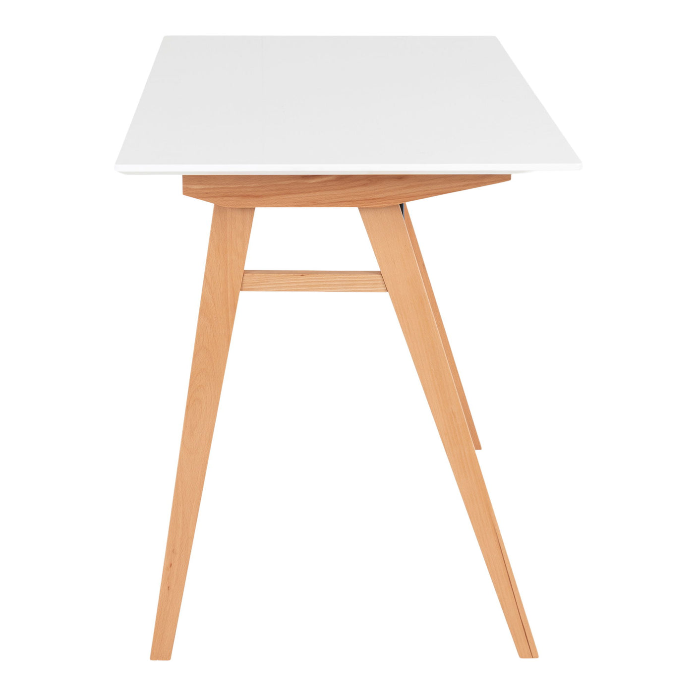 Kvadratisk produktfoto av kompakt pult i hvit MDF