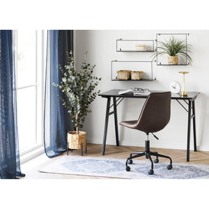 Vojens skrivbord svart 120 × 60 cm