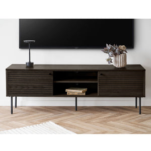 TV-benk i røkt eik 150 cm bred – Kyoto fra House Nordic