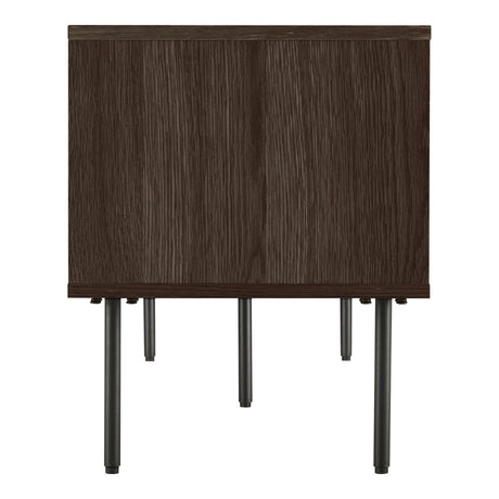 Mørk TV-benk 150x40x50 cm i røkt eikefiner – Kyoto