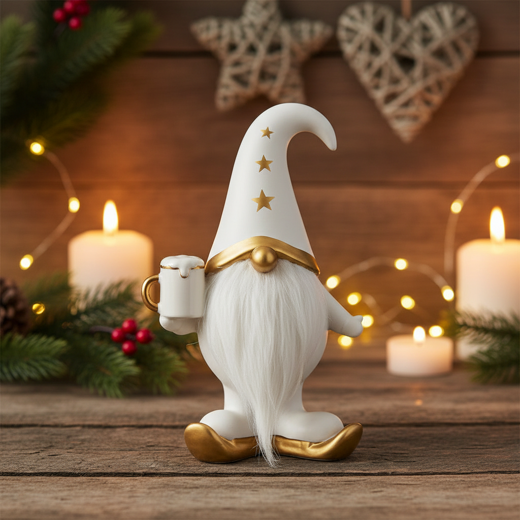 Mats nissefigur hvit