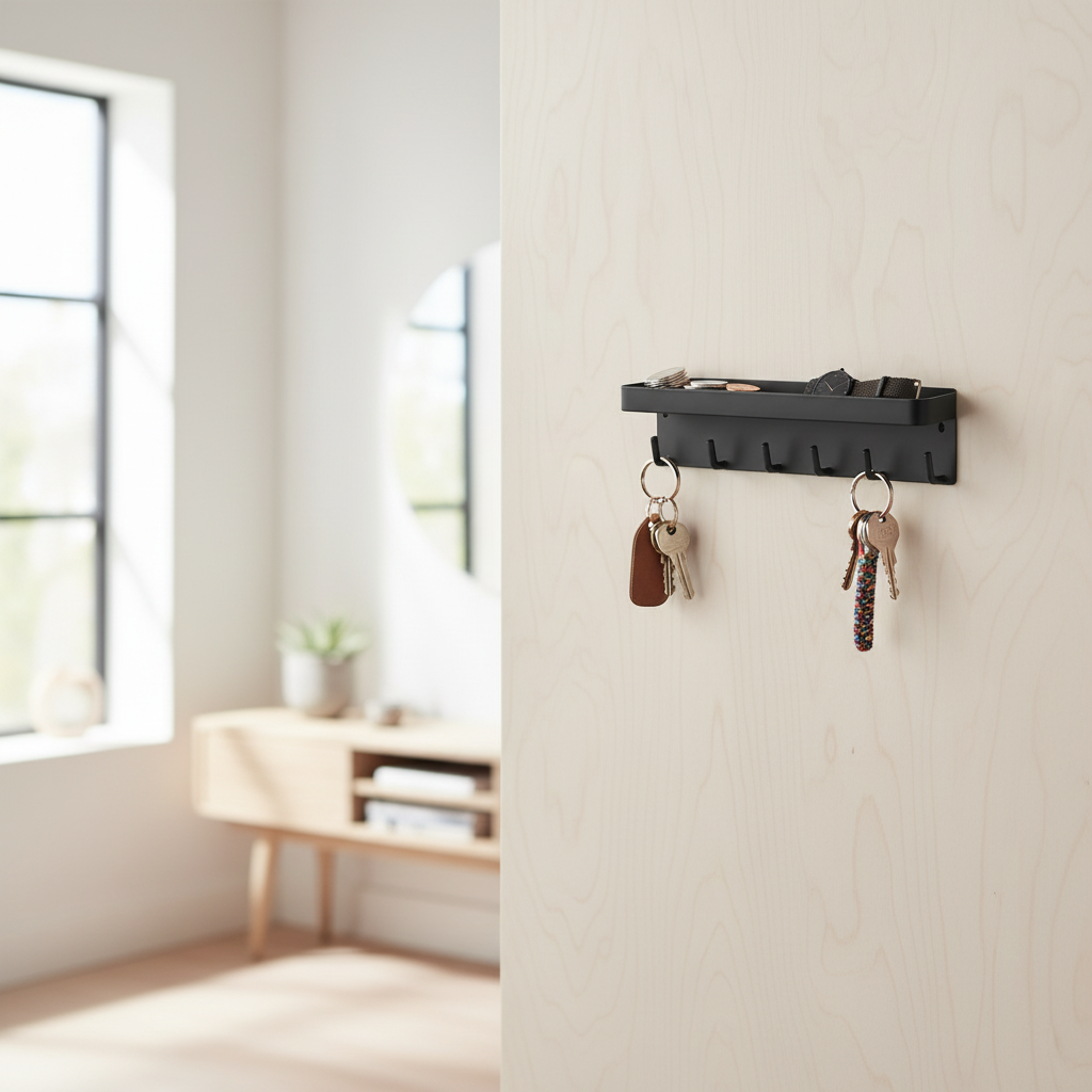 Veggfeste for nøkler uten boring kvadratisk produktbilde