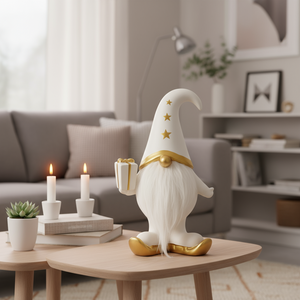 Mats nissefigur hvit