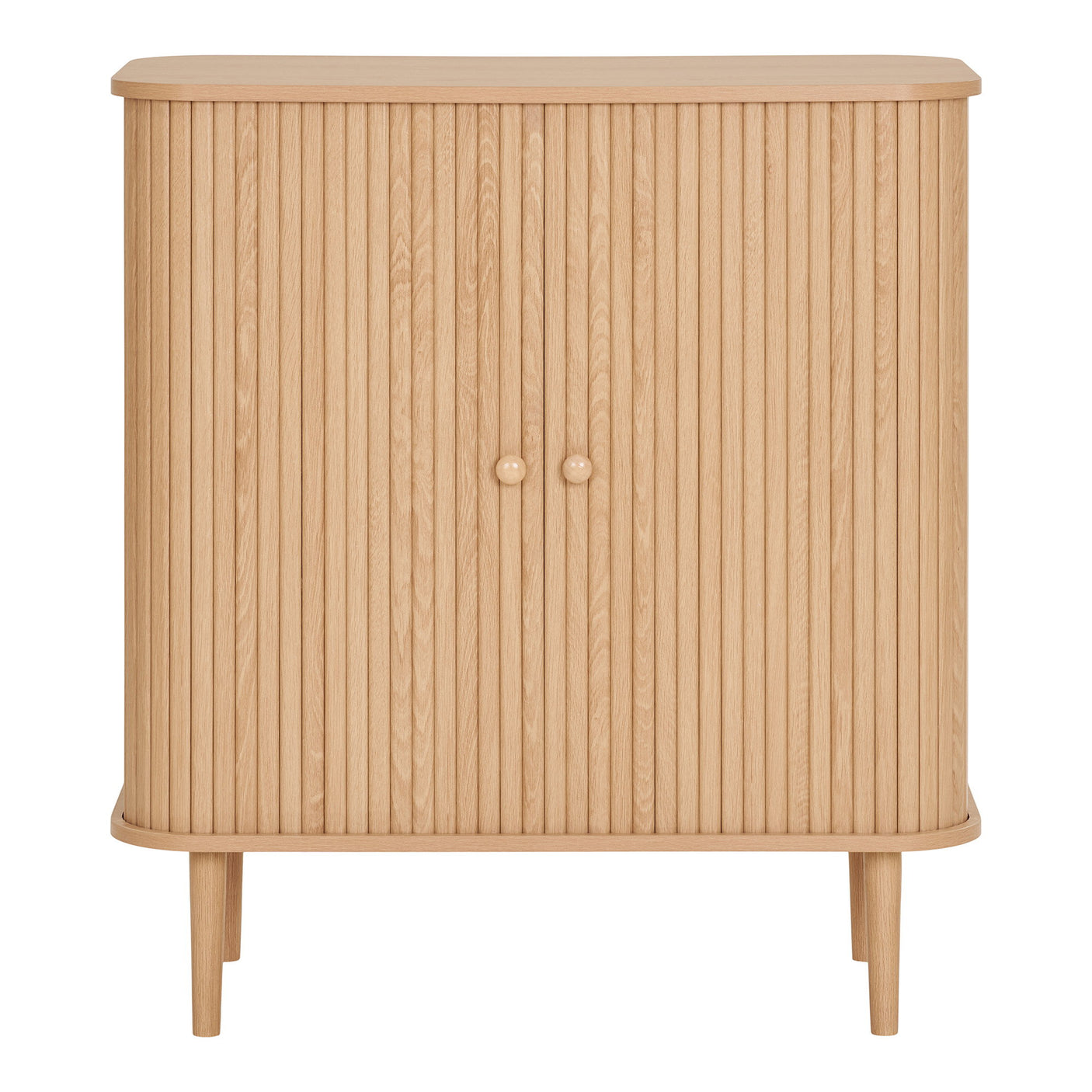 Nikko skjenk med 2 dører i naturfarget tre – 80x40x87 cm fra House Nordic