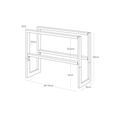 Moderne skohylle i metall for smart organisering i entré eller gang