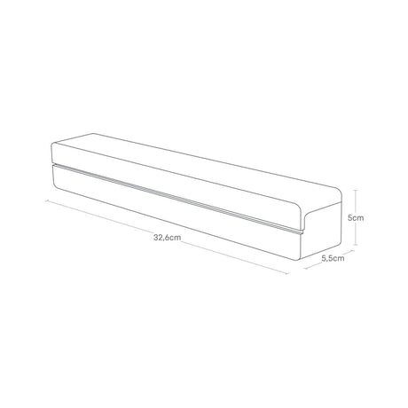 Magnetisk foliedispenser hvit 32,5 cm - Lindas Dekor