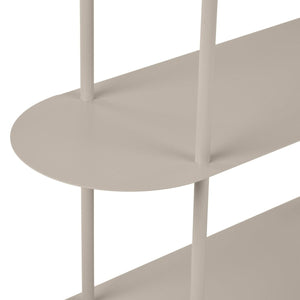 Rieti bokhylle 5 hyller sand 90 x 31 x 150 cm - Lindas Dekor Bokhylle