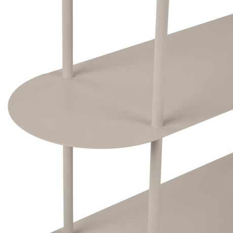 Rieti bokhylle 5 hyller sand 90 x 31 x 150 cm - Lindas Dekor Bokhylle